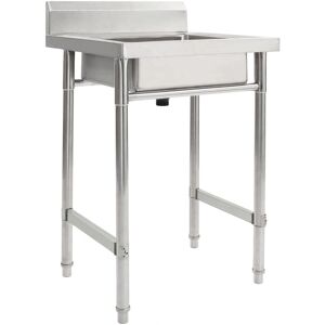 vidaXL Kitchen Sink Single Basin Stainless Steel - Kitchen Sink vidaXL Kitchen Sink Single Basin Stainless Steel - Kitchen Sink