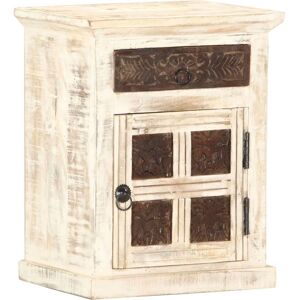 vidaXL Solid Mango Wood Bedside Cabinet - 40x30x50cm vidaXL Solid Mango Wood Bedside Cabinet - 40x30x50cm