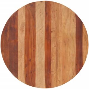 vidaXL Massivtræ rundt bordplade - 80cm - Rustikt charme vidaXL Massivtræ rundt bordplade - 80cm - Rustikt charme