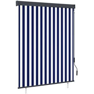 vidaXL Outdoor roller blind - 140x250 cm - Blue and White vidaXL Outdoor roller blind - 140x250 cm - Blue and White