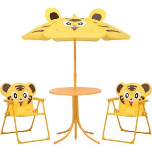 VidaXL Outdoor Furniture Set - Yellow - Garden Bistro for Kids VidaXL Outdoor Furniture Set - Yellow - Garden Bistro for Kids