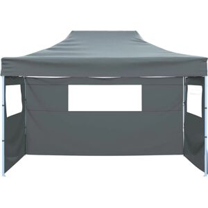 vidaXL 3×4m Anthracite Foldable Party Tent with 3 Sidewalls vidaXL 3×4m Anthracite Foldable Party Tent with 3 Sidewalls