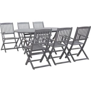 vidaXL 7 Piece Outdoor Furniture Set - Garden Dining Table & Chairs vidaXL 7 Piece Outdoor Furniture Set - Garden Dining Table & Chairs