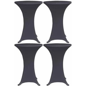 vidaXL 60 cm Anthracite Stretch Table Cover Set - Festive Tablecloths vidaXL 60 cm Anthracite Stretch Table Cover Set - Festive Tablecloths