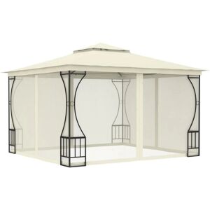 vidaXL Garden Gazebo with Nets 300cm Cream Outdoor Shelter Party Tent vidaXL Garden Gazebo with Nets 300cm Cream Outdoor Shelter Party Tent