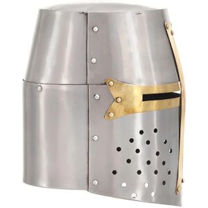 vidaXL Crusader Helmet Antique Replica Steel - Helmet vidaXL Crusader Helmet Antique Replica Steel - Helmet