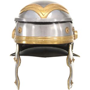 vidaXL Roman Soldier Helmet Antique Replica Silver Steel - Helmet vidaXL Roman Soldier Helmet Antique Replica Silver Steel - Helmet