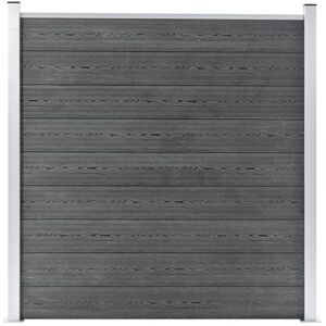VidaXL Garden Fence - Grey 180x186 cm Durable WPC Panel VidaXL Garden Fence - Grey 180x186 cm Durable WPC Panel