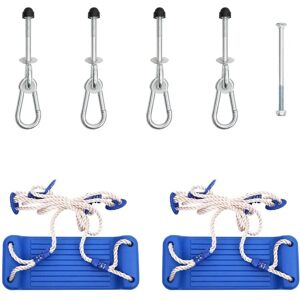 vidaXL Double Garden Swing Seats with Ropes - Outdoor Kids Fun vidaXL Double Garden Swing Seats with Ropes - Outdoor Kids Fun