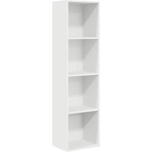 vidaXL 2-Tier White Bookshelf - Bookshelf vidaXL 2-Tier White Bookshelf - Bookshelf