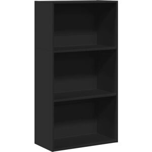 vidaXL 2-Tier Book Cabinet Black - Bookshelf vidaXL 2-Tier Book Cabinet Black - Bookshelf