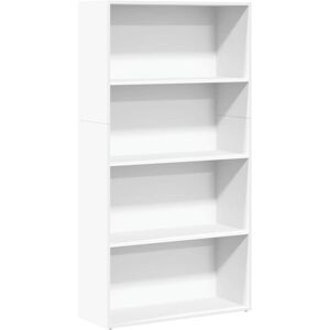 vidaXL 2-Tier Book Cabinet White 80x30x76.5 cm Engineered Wood - Book Cabinet vidaXL 2-Tier Book Cabinet White 80x30x76.5 cm Engineered Wood - Book Cabinet