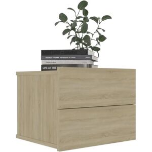 vidaXL Bedside Table Sonoma Oak - 2 Drawers - 40x30x30 cm vidaXL Bedside Table Sonoma Oak - 2 Drawers - 40x30x30 cm
