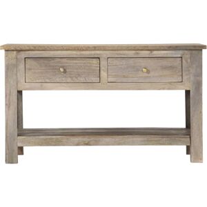 Vidaxl Mango Wood Coffee Table - 82x52x47 cm - Gray - Coffee Table Vidaxl Mango Wood Coffee Table - 82x52x47 cm - Gray - Coffee Table