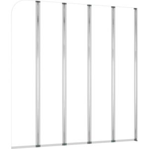 vidaXL Bath Enclosure 120x140 cm Tempered Glass Transparent - Bath Enclosure vidaXL Bath Enclosure 120x140 cm Tempered Glass Transparent - Bath Enclosure