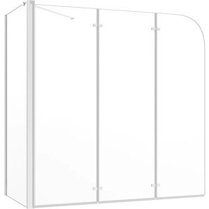 vidaXL Bath Enclosure 120x69-130 cm Tempered Glass Transparent vidaXL Bath Enclosure 120x69-130 cm Tempered Glass Transparent