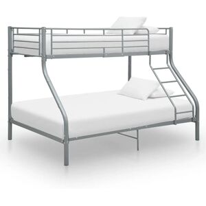 Struttura Letto vidaXL - Letto a Castello in Metallo Salvaspazio Struttura Letto vidaXL - Letto a Castello in Metallo Salvaspazio