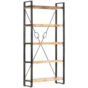 vidaXL Mango 5-Tier Bookcase - Bookshelf 90x30x180 cm vidaXL Mango 5-Tier Bookcase - Bookshelf 90x30x180 cm