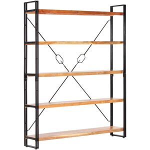 vidaXL Bücherregal 5 Fächer 140x30x180 cm Massives Holz vidaXL Bücherregal 5 Fächer 140x30x180 cm Massives Holz