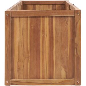 vidaXL 200x50x50 cm Gartentrog aus massivem Teakholz vidaXL 200x50x50 cm Gartentrog aus massivem Teakholz