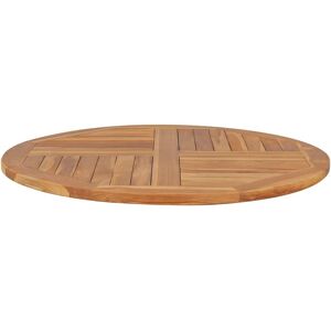 vidaXL Table Top Teak round 2.5 cm 90 cm vidaXL Table Top Teak round 2.5 cm 90 cm