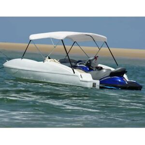 vidaXL 3-Bow Bimini Top White - Protects from Sun and Weather vidaXL 3-Bow Bimini Top White - Protects from Sun and Weather