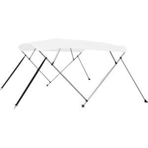 vidaXL Bimini Top 4-Arches Blanc 243x180x137 cm - Bimini Top - Publicité vidaXL Bimini Top 4-Arches Blanc 243x180x137 cm - Bimini Top - Publicité