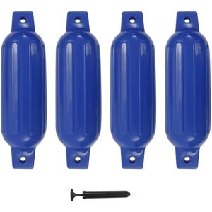 vidaXL Boat Fender 4 pcs Blue 41x11.5 cm PVC vidaXL Boat Fender 4 pcs Blue 41x11.5 cm PVC
