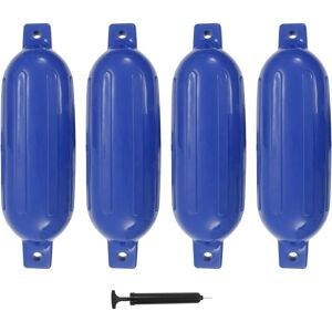 vidaXL Bådefendere 4 stk Blå 58,5x16,5 cm PVC - Bådefender vidaXL Bådefendere 4 stk Blå 58,5x16,5 cm PVC - Bådefender