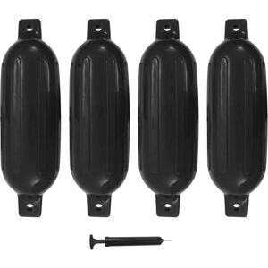 vidaXL Boat Fenders 4 pcs. Black - Boat Fenders vidaXL Boat Fenders 4 pcs. Black - Boat Fenders