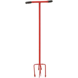 vidaXL Garden Claw Red Steel - Garden Tool for Soil Cultivation vidaXL Garden Claw Red Steel - Garden Tool for Soil Cultivation