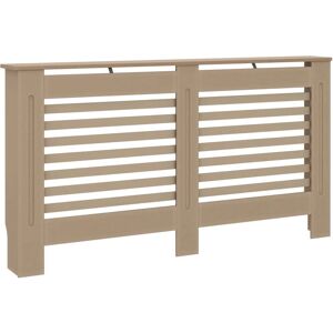 vidaXL Radiator Cover MDF - Brown - 152x19x81.5 cm - Radiator Cover vidaXL Radiator Cover MDF - Brown - 152x19x81.5 cm - Radiator Cover