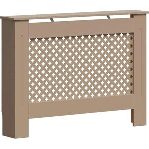 vidaXL Radiatorombouw - Modern MDF 112x19x81 cm Bruin vidaXL Radiatorombouw - Modern MDF 112x19x81 cm Bruin