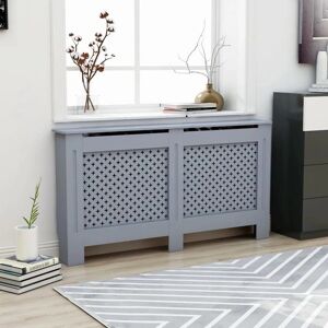 vidaXL Radiator Cover Anthracite - 152x19x81 cm MDF - Radiator cover vidaXL Radiator Cover Anthracite - 152x19x81 cm MDF - Radiator cover