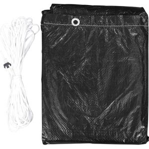 vidaXL Garden Furniture Cover 160x80x75 cm Black - Garden Furniture vidaXL Garden Furniture Cover 160x80x75 cm Black - Garden Furniture