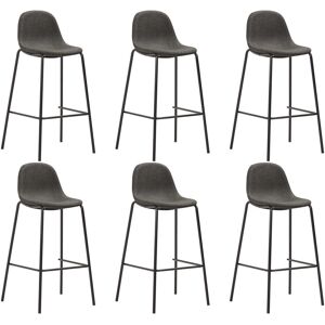 VidaXL 3051099 Ensemble de 6 tabourets en tissu gris foncé - Intérieur - Publicité VidaXL 3051099 Ensemble de 6 tabourets en tissu gris foncé - Intérieur - Publicité
