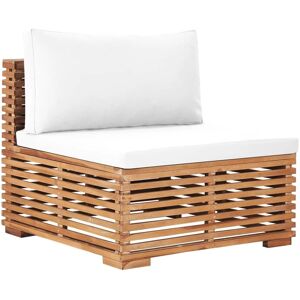 vidaXL Gartensofa mit Creme-Kissen - Gartenmöbel vidaXL Gartensofa mit Creme-Kissen - Gartenmöbel