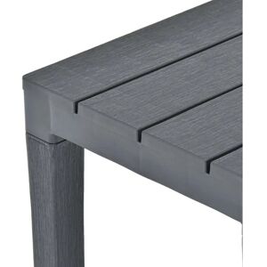 vidaXL Outdoor Furniture Set - Garden Table with Benches - Weatherproof Plastic vidaXL Outdoor Furniture Set - Garden Table with Benches - Weatherproof Plastic