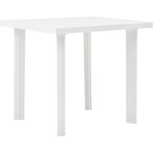 vidaXL 48802 - White Plastic Garden Table - Weather-Resistant vidaXL 48802 - White Plastic Garden Table - Weather-Resistant