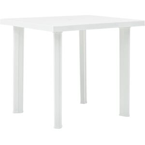 vidaXL 48802 - White Plastic Garden Table - Weather-Resistant vidaXL 48802 - White Plastic Garden Table - Weather-Resistant