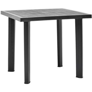 vidaXL 48804 Outdoor Garden Table - Plastic, Anthracite vidaXL 48804 Outdoor Garden Table - Plastic, Anthracite