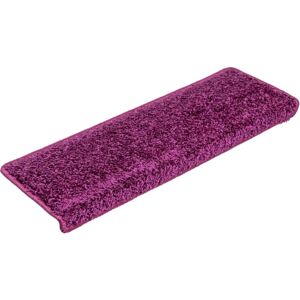 vidaXL Carpet Stair Treads 15 Pcs - Purple - Non-slip, 65x21x4 cm vidaXL Carpet Stair Treads 15 Pcs - Purple - Non-slip, 65x21x4 cm