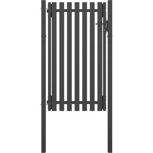 vidaXL Garden Fence Gate Steel 1x2.25m Anthracite - Garden Fence Gate vidaXL Garden Fence Gate Steel 1x2.25m Anthracite - Garden Fence Gate