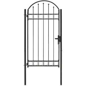 vidaXL Steel Arched Garden Fence Gate - Outdoor Durable Security vidaXL Steel Arched Garden Fence Gate - Outdoor Durable Security