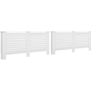 vidaXL 2x Radiatordeksler Hvite MDF - Dekor & Hylle vidaXL 2x Radiatordeksler Hvite MDF - Dekor & Hylle