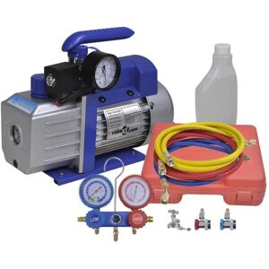 vidaXL Vacuüm Pomp Set met 2-Weg Drukmeter vidaXL Vacuüm Pomp Set met 2-Weg Drukmeter
