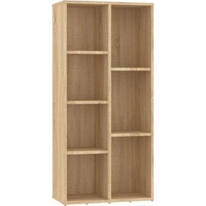 vidaXL Sonoma Oak Book Cabinet 7-Shelf Bookcase - Book Type vidaXL Sonoma Oak Book Cabinet 7-Shelf Bookcase - Book Type
