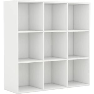 vidaXL 801125 Witte Boekenkast - 9 Vakken - Woonkamermeubel vidaXL 801125 Witte Boekenkast - 9 Vakken - Woonkamermeubel
