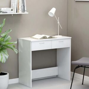 vidaXL White Desk 80x40x75 cm Modern Storage Solution vidaXL White Desk 80x40x75 cm Modern Storage Solution