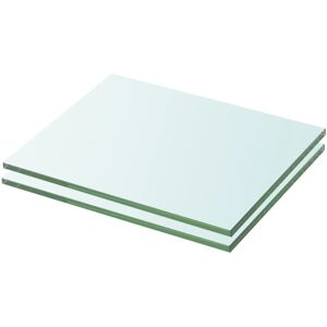 vidaXL 2x Shelves Panel Glass Clear 20x20cm - Shelf vidaXL 2x Shelves Panel Glass Clear 20x20cm - Shelf